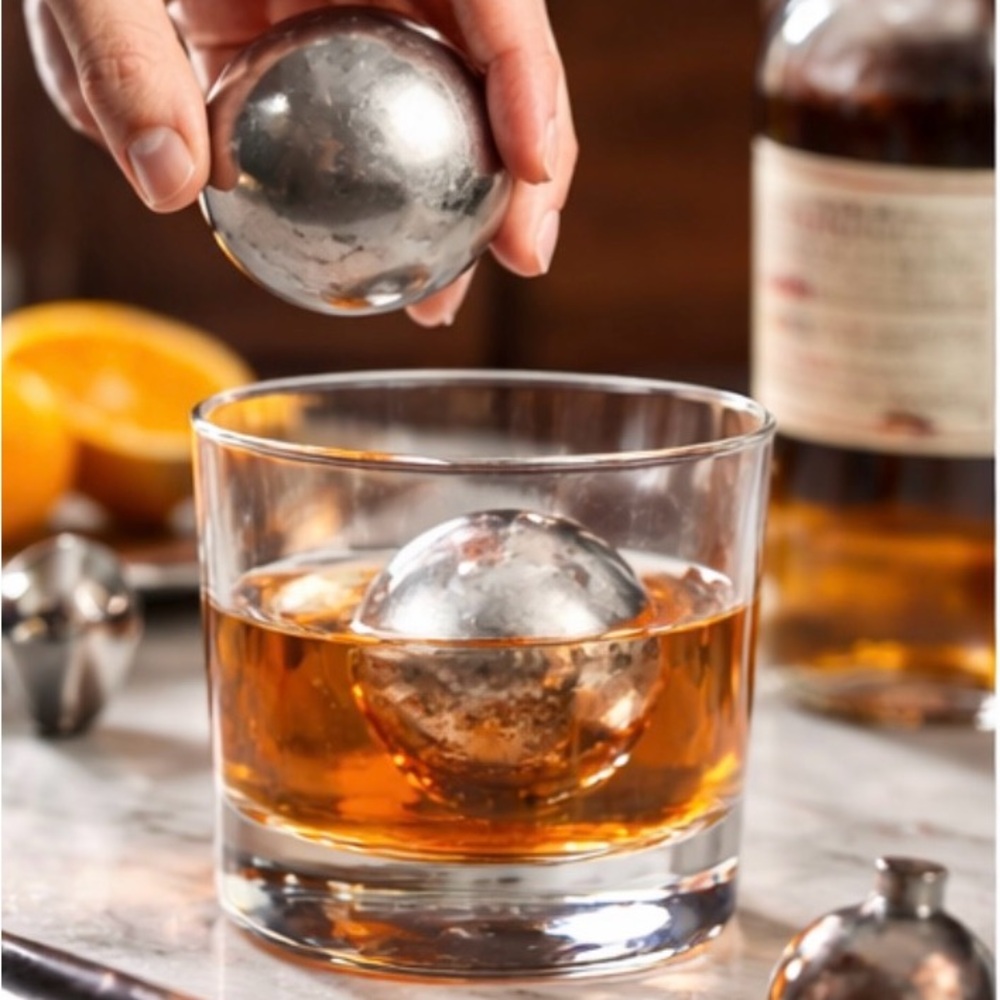 Premium Stainless Steel Whiskey Ice Spheres